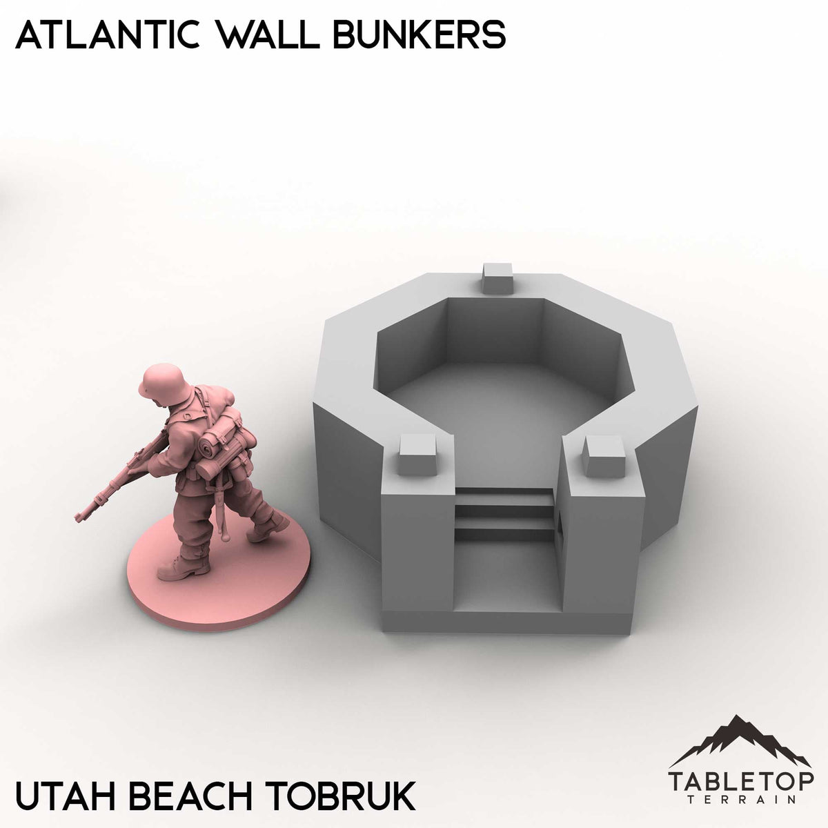 Tabletop Terrain Building Atlantic Wall Bunkers