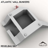 Tabletop Terrain Building Atlantic Wall Bunkers