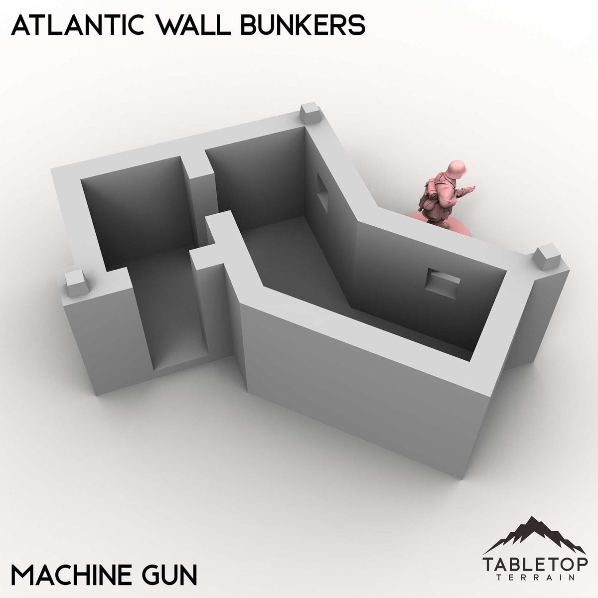 Tabletop Terrain Building Atlantic Wall Bunkers