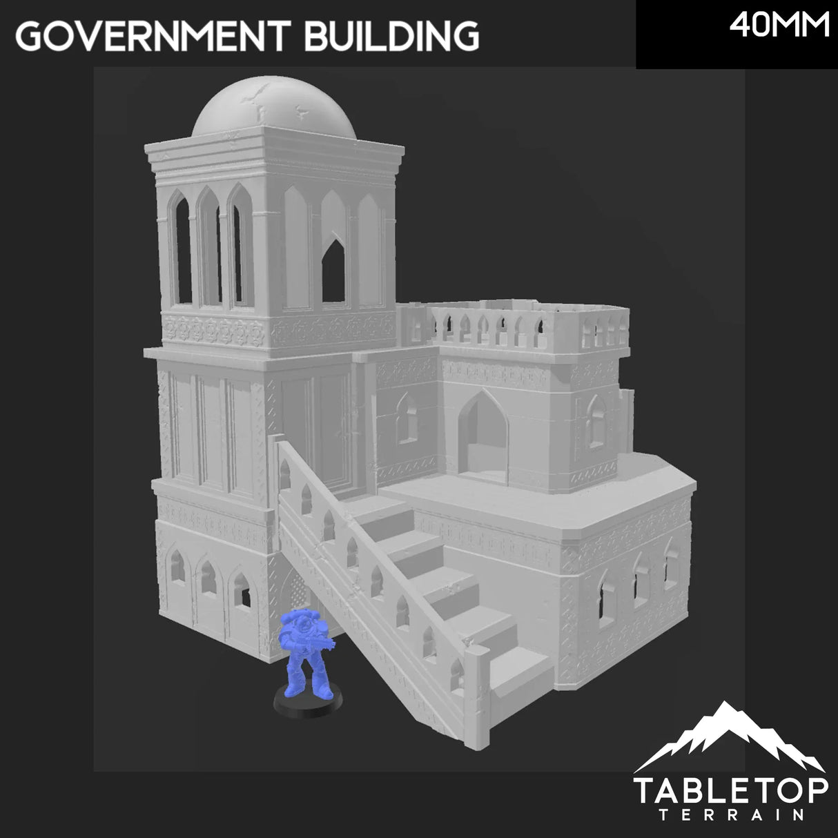 Tabletop Terrain Building Atreus Settlement Government Building - Star Wars Legion Shatterpoint Building