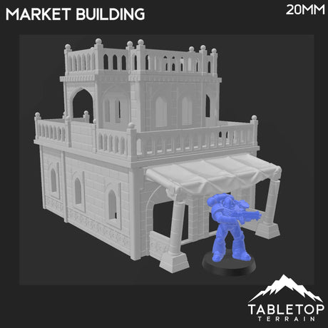 Tabletop Terrain Building Atreus Settlement Market Building - Star Wars Legion Shatterpoint Building