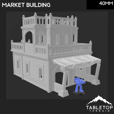 Tabletop Terrain Building Atreus Settlement Market Building - Star Wars Legion Shatterpoint Building