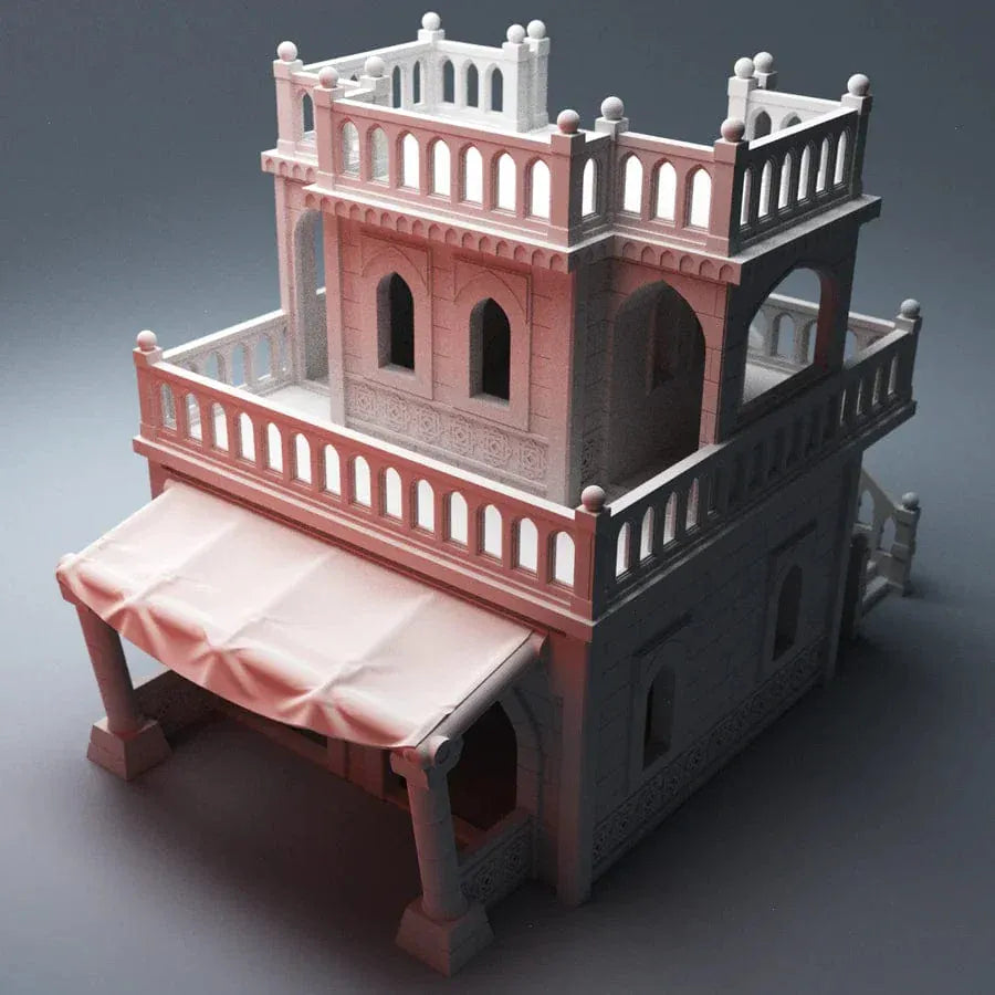 Tabletop Terrain Building Atreus Settlement Market Building - Star Wars Legion Shatterpoint Building