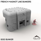 Tabletop Terrain Building B303 Bunker / 32mm French Maginot Line Bunkers