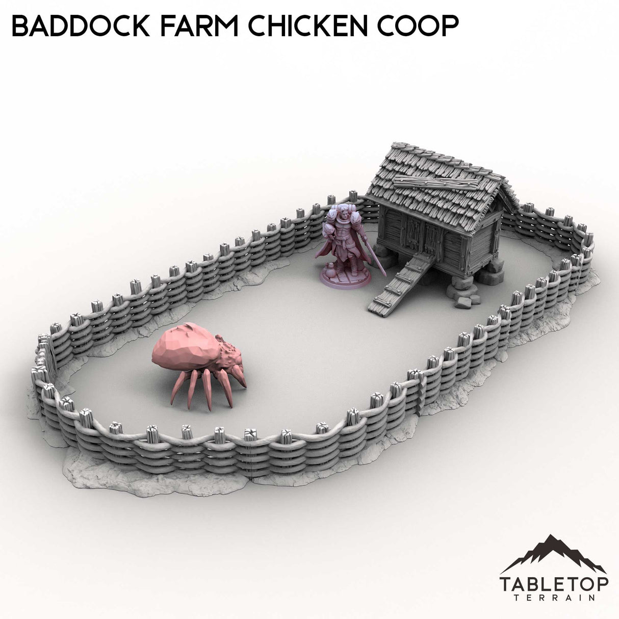 Tabletop Terrain Building Baddock Farm Chicken Coop