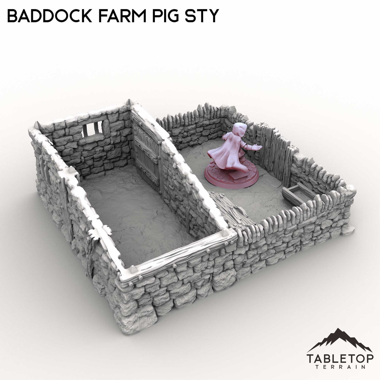 Tabletop Terrain Building Baddock Farm Pig Sty