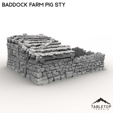 Tabletop Terrain Building Baddock Farm Pig Sty