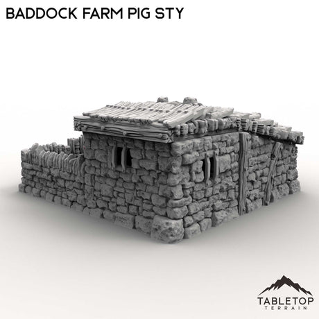 Tabletop Terrain Building Baddock Farm Pig Sty