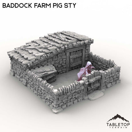Tabletop Terrain Building Baddock Farm Pig Sty