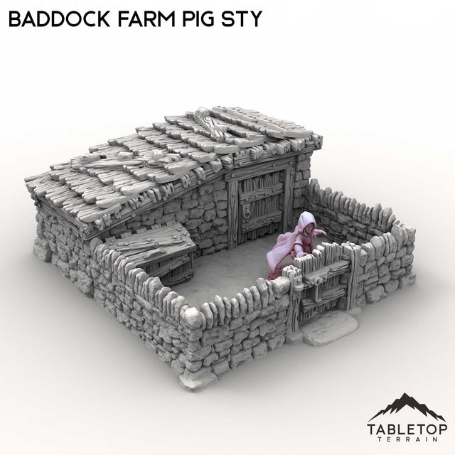 Tabletop Terrain Building Baddock Farm Pig Sty