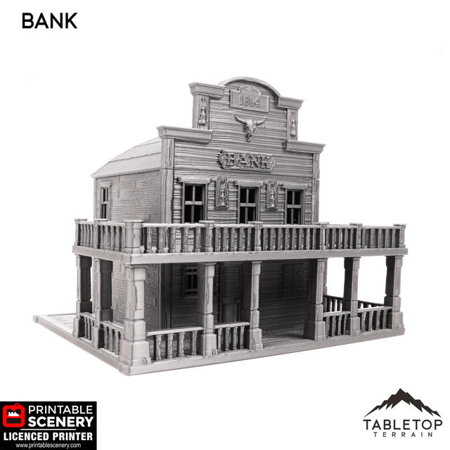 Tabletop Terrain Building Bank - Wild West Building