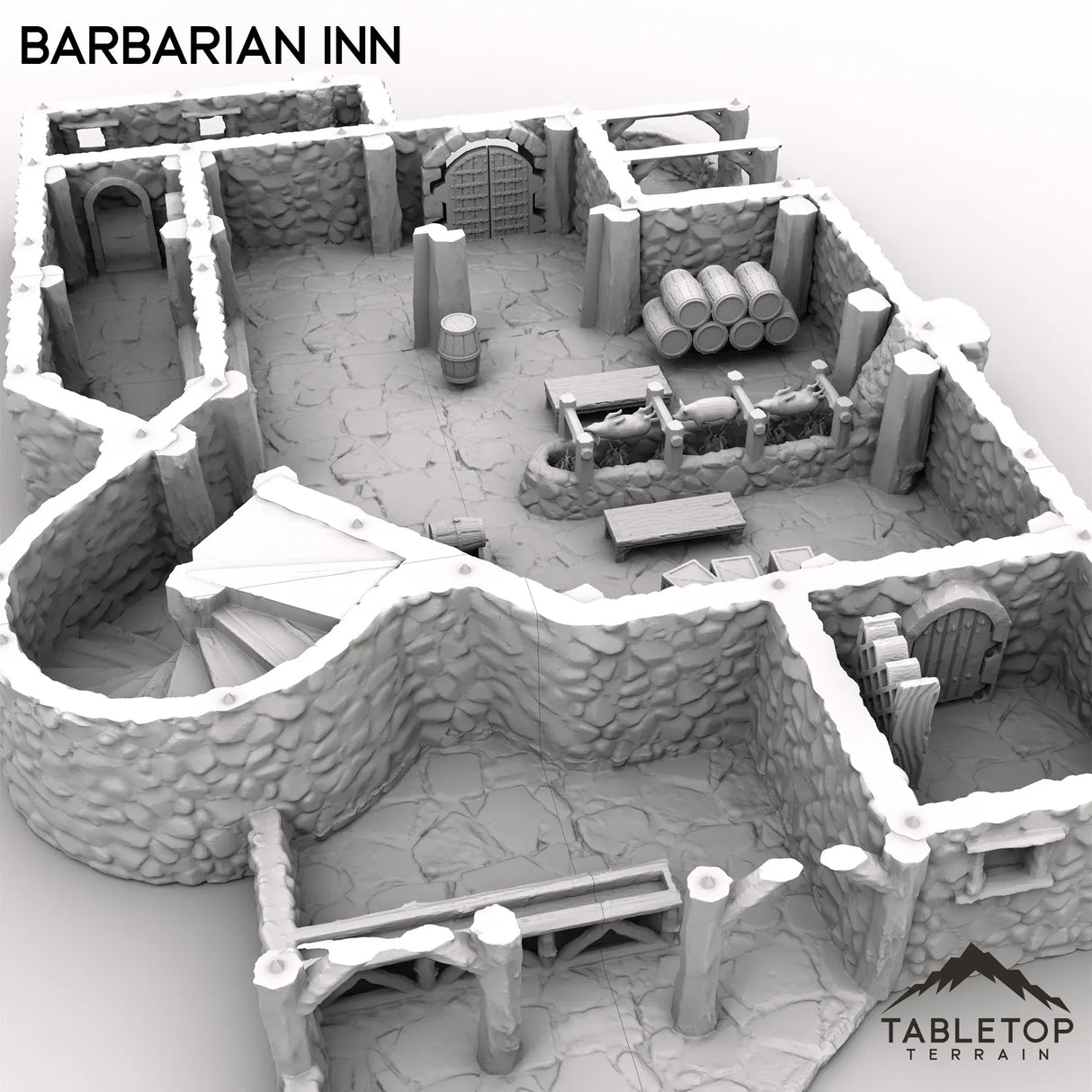 Tabletop Terrain Building Barbarian Inn