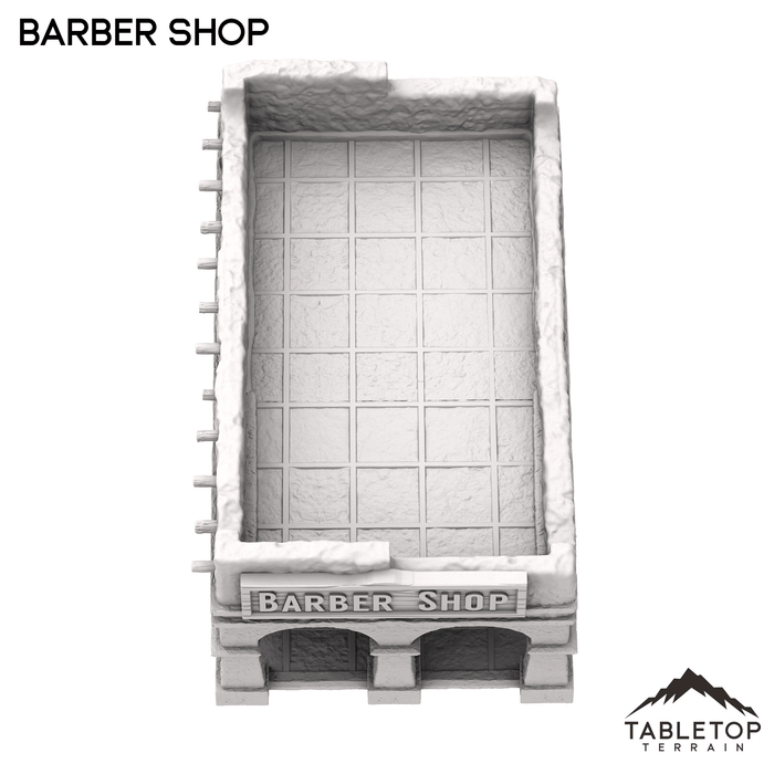 Tabletop Terrain Building Barber Shop - Old Wild Western Rush