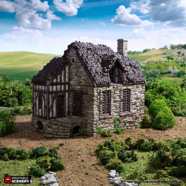 Tabletop Terrain Building Barlyway Cottage - Country & King - Fantasy Historical Building