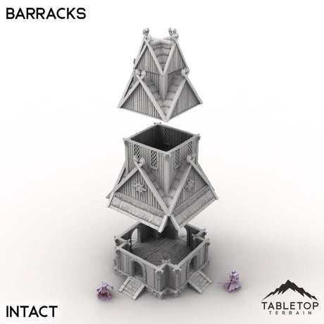Tabletop Terrain Building Barracks - Kingdom of Saxonia