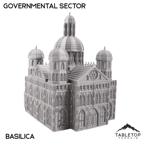 Tabletop Terrain Building Basilica Governmental Sector 8mm Scale Building Pack