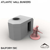 Tabletop Terrain Building Bauform 58C / 32mm Atlantic Wall Bunkers