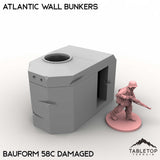 Tabletop Terrain Building Bauform 58C Damaged / 32mm Atlantic Wall Bunkers