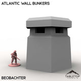 Tabletop Terrain Building Beobachter / 32mm Atlantic Wall Bunkers