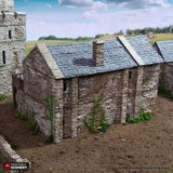 Tabletop Terrain Building Black Rock Barracks - Country & King - Fantasy Historical Building