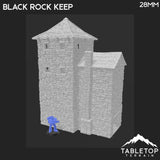 Tabletop Terrain Building Black Rock Keep - Country & King - Fantasy Historical Building