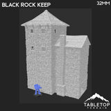Tabletop Terrain Building Black Rock Keep - Country & King - Fantasy Historical Building