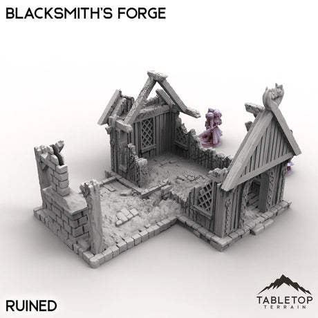 Tabletop Terrain Building Blacksmith's Forge - Kingdom of Saxonia