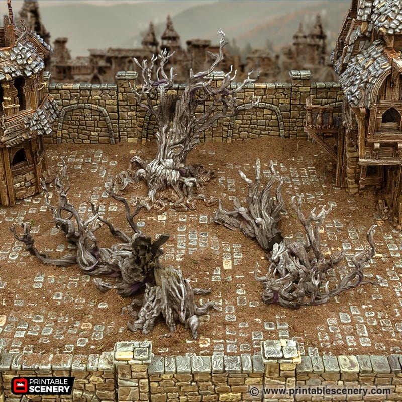 Tabletop Terrain Building Blasted Trees