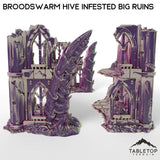 Tabletop Terrain Building Broodswarm Hive Infested Big Ruins