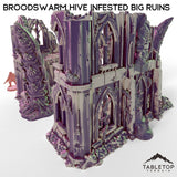 Tabletop Terrain Building Broodswarm Hive Infested Big Ruins
