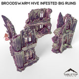 Tabletop Terrain Building Broodswarm Hive Infested Big Ruins
