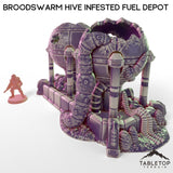 Tabletop Terrain Building Broodswarm Hive Infested Fuel Depot