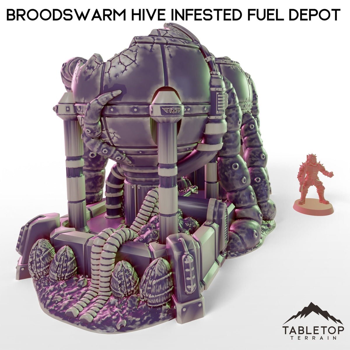 Tabletop Terrain Building Broodswarm Hive Infested Fuel Depot
