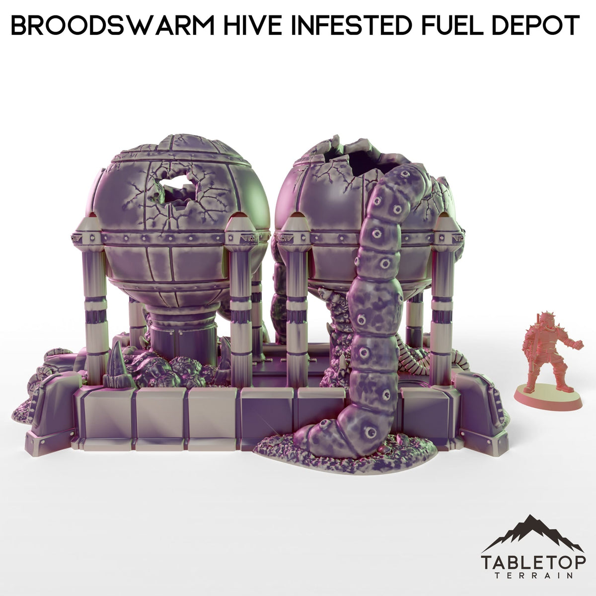 Tabletop Terrain Building Broodswarm Hive Infested Fuel Depot