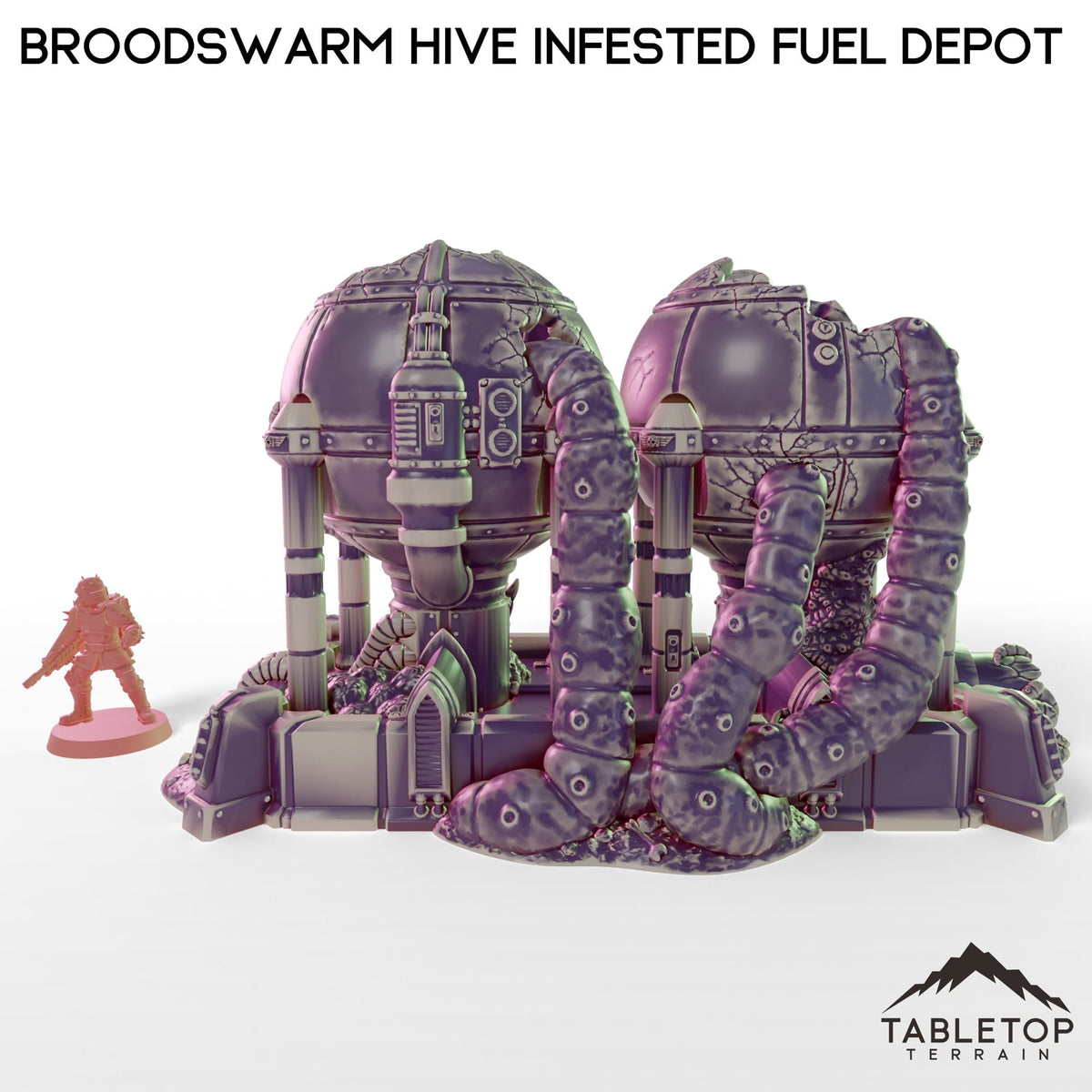 Tabletop Terrain Building Broodswarm Hive Infested Fuel Depot