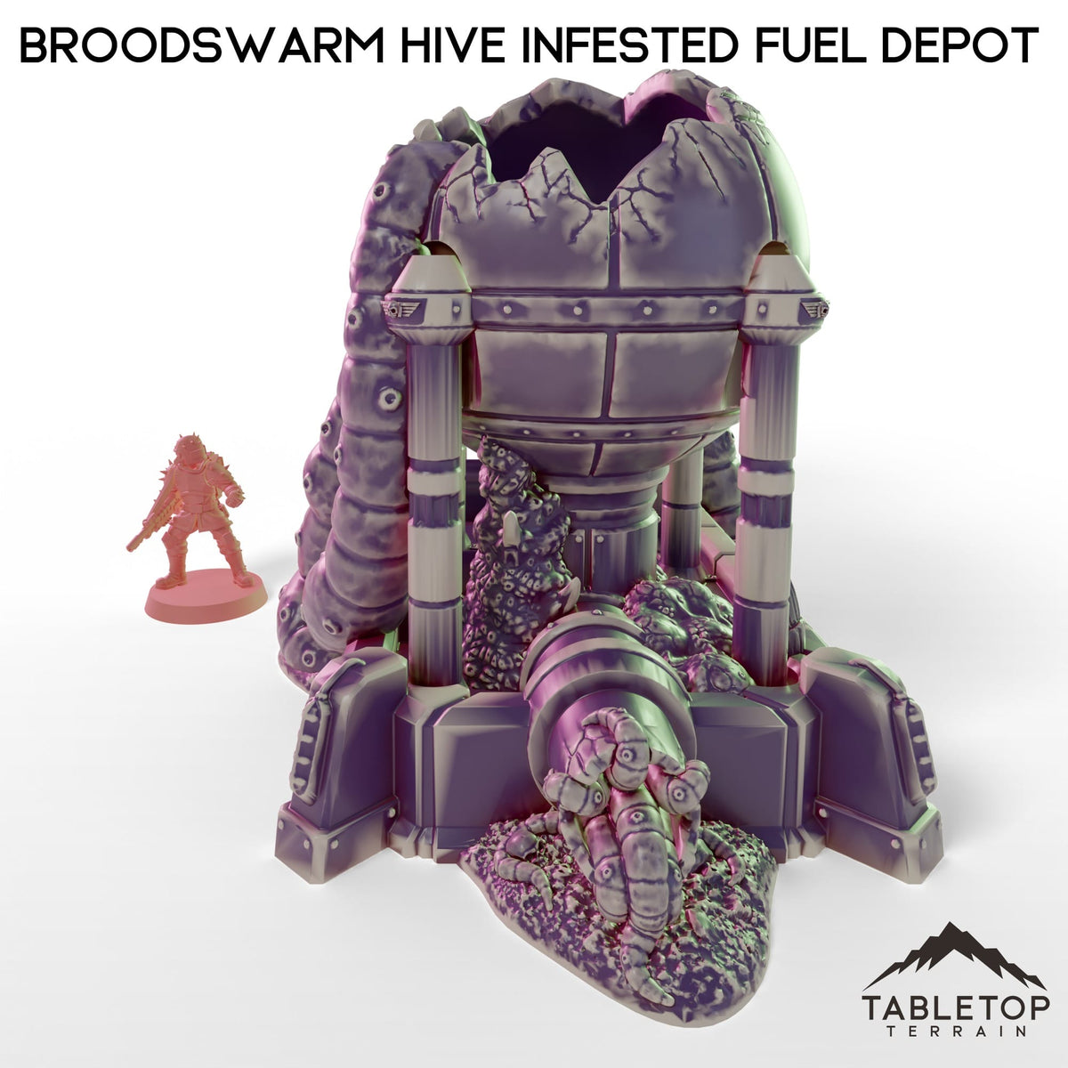 Tabletop Terrain Building Broodswarm Hive Infested Fuel Depot