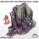 Tabletop Terrain Building Broodswarm Hive Infested Small Ruins