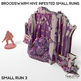 Tabletop Terrain Building Broodswarm Hive Infested Small Ruins