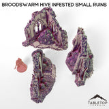 Tabletop Terrain Building Broodswarm Hive Infested Small Ruins