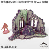 Tabletop Terrain Building Broodswarm Hive Infested Small Ruins