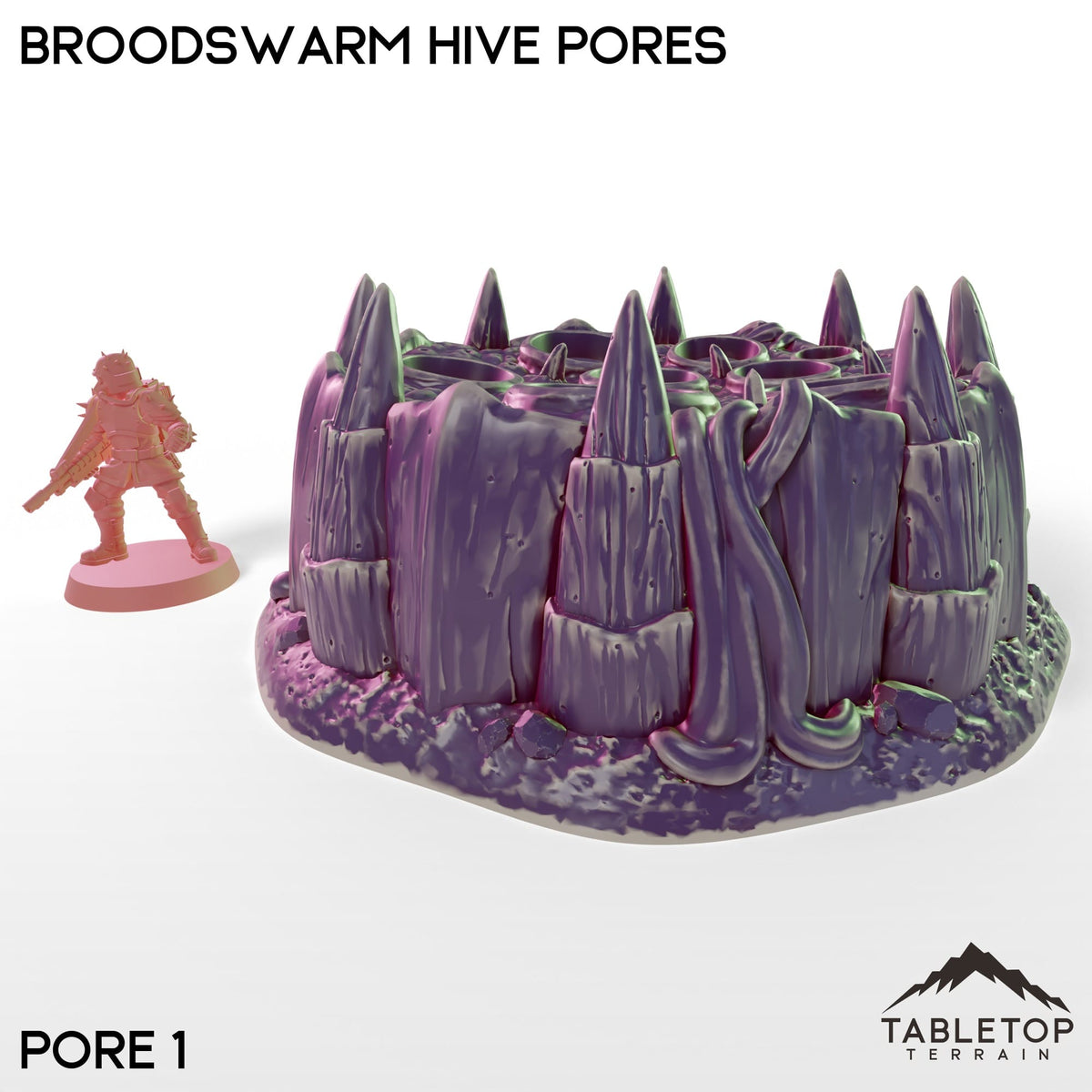 Tabletop Terrain Building Broodswarm Hive Pores