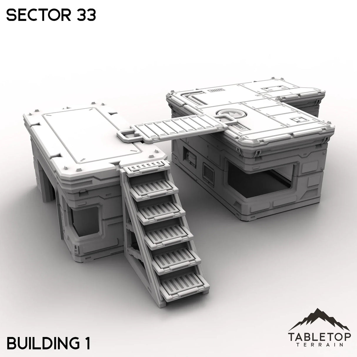 Tabletop Terrain Building Building 1 / 32mm Sector 33