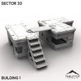 Tabletop Terrain Building Building 1 / 32mm Sector 33