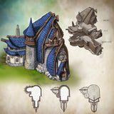 Tabletop Terrain Building Building 1 - City of Spiritdale - Fantasy Building