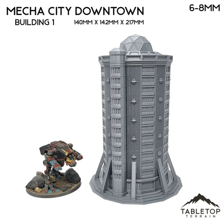 Tabletop Terrain Building Building 1 Mecha City Downtown Buildings - Bundle 1