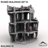 Tabletop Terrain Building Building 10 / 32mm Ruined Buildings Set B