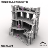 Tabletop Terrain Building Building 11 / 32mm Ruined Buildings Set B