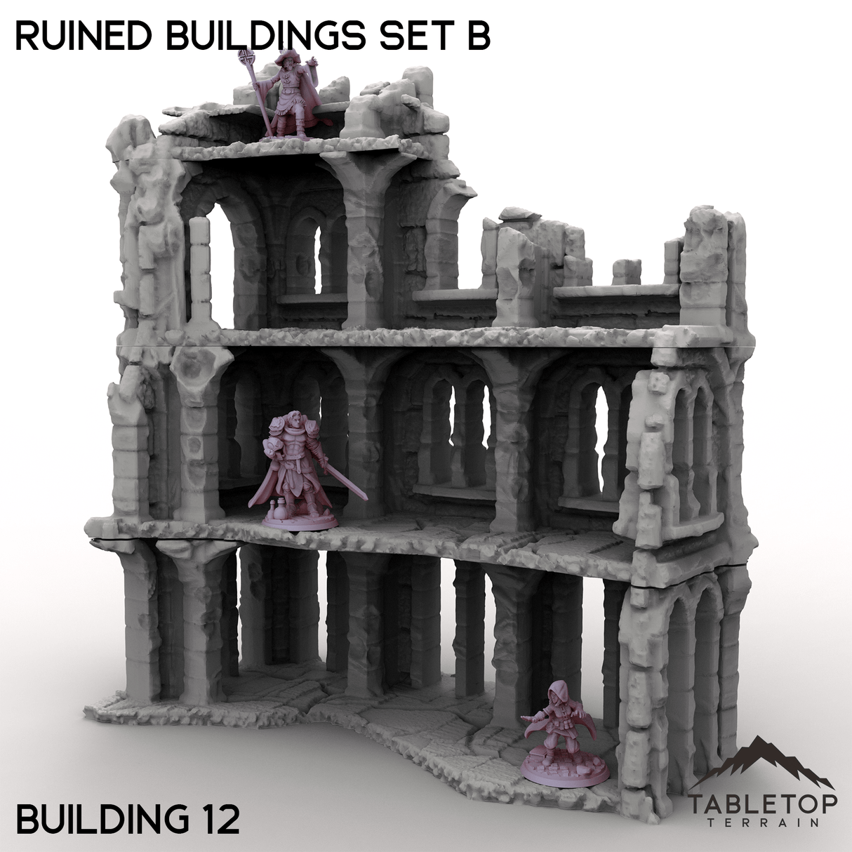 Tabletop Terrain Building Building 12 / 32mm Ruined Buildings Set B