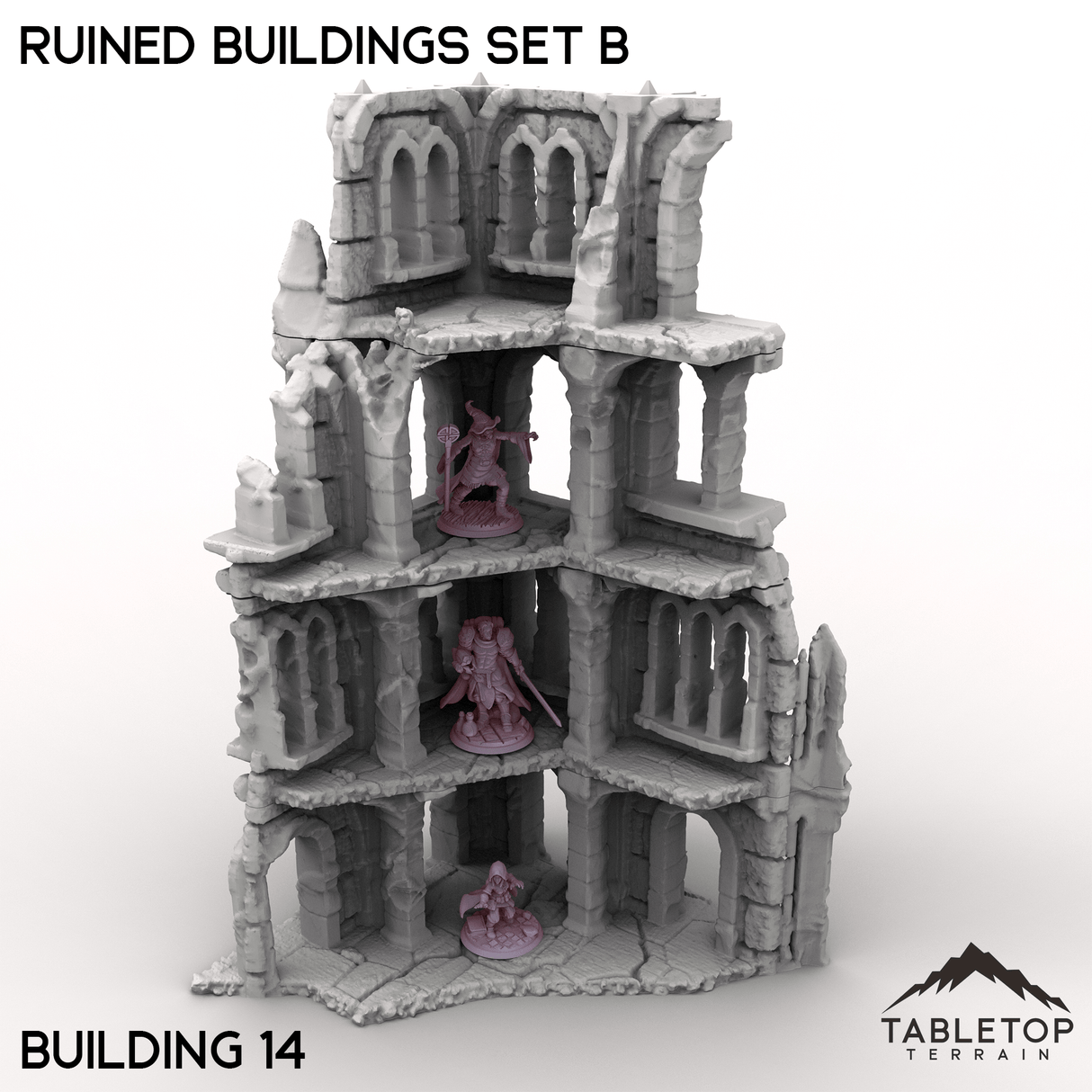 Tabletop Terrain Building Building 14 / 32mm Ruined Buildings Set B