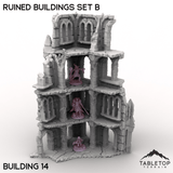 Tabletop Terrain Building Building 14 / 32mm Ruined Buildings Set B